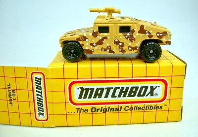 Matchbox Superfast Nr. 03 Hummer beige / Tarnanstrich in Box - Bild 1 von 4