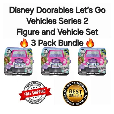 Disney Doorables Let’s Go Series 2 Figure and Vehicle NEW - Image 1 of 4