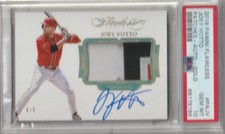 PSA 10 GEM MINT 10 - Joey Votto 2018 Flawless Gold Patch Auto Cincinnati Reds /5