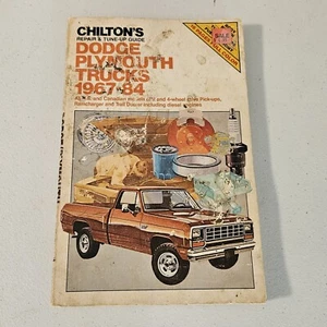 Chilton Repair Manual 1967-1984 Dodge & Plymouth Trucks Pickup Ramcharger Duster - Picture 1 of 8