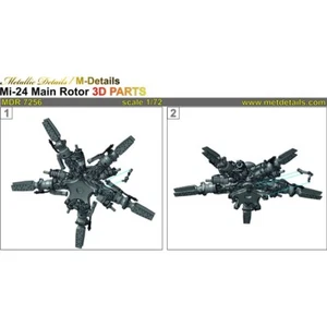 Metallic Details MDR7256 Scale kit 1:72 Mi-24. Main rotor Aircraft 3D-printed - Picture 1 of 24