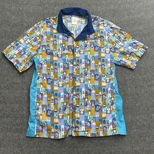 Walt Disney World Shirt 50th Anniversary Mens Large Short Sleeve Button Up Camp - Picture 1 of 10