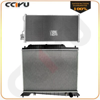 Assembly Radiator + AC Condenser For 2003 2004 Lincoln Navigator 5.4 V8 Foto 1 de 4