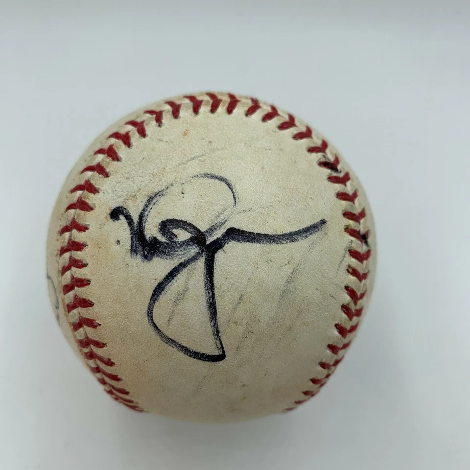 Mark Mcgwire & Hideo Nomo Signed Game Used Major League Baseball PSA DNA COA - Image 1 of 4