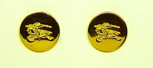 BURBERRYS Replacement buttons 2 gold tone metal buttons. Fair Used Condition - Picture 1 of 10