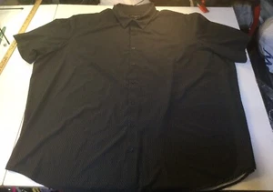 Shaquille O'Neal Mens Shirt 4XLT Black Geometric Long Sleeve Print Activewear - Picture 1 of 8