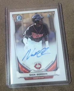 2014 Bowman Chrome Nick Gordon Prospect 1st Auto Autograph #BCA-NG Twins - Picture 1 of 2