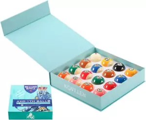 AXD-1TH Billiard Balls Pool Table Accessories 2-1/4" Regulation Size 16 Pool Bal - Picture 1 of 12