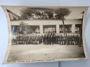 Officers Nurses EM 151st Station Hospital N. Africa 8* x 10" Photographic Image - Picture 1 of 12