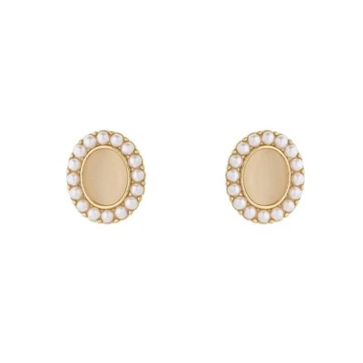 925 Placcato Argento Perla Elegante Cristallo Orecchio Bottone Pallina Moda Gift - Immagine 1 di 4