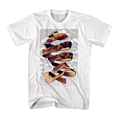 M.C. Camiseta Escher Face Rind naranja ilusión arte ilusión adulto hombre Foto 1 de 3