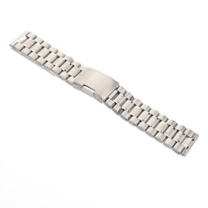24 Mm Watch Straight End Classic Strap Straps Stainless Steel