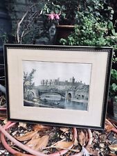 Windsor Castle-19th Century Lithograph Etching-Framed & Glazed-54x43cm