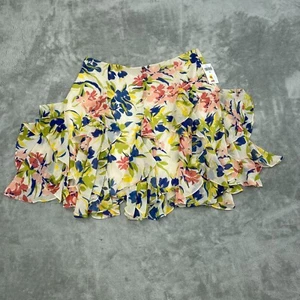 Lauren Ralph Lauren Womens Floral Ruffle Skirt Size 16 Polyester NWT 3479 - Picture 1 of 11