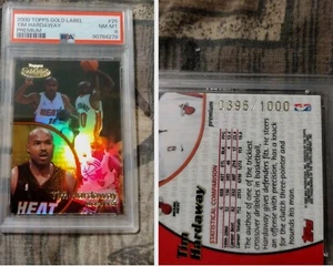 Tim Hardaway  2000 Topps Gold Label PREMIUM serial #ed 0395/1000 🔷PSA 8 Pop 1🔷 - Picture 1 of 3