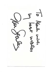 Celebrity Autograph on Card Hollywood Actress Actor 1950s JAN STERLING - Picture 1 of 1