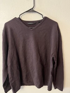 Metropolitan View Men's Merino Wool Spandex V-Neck Size XL Maroon - Picture 1 of 5
