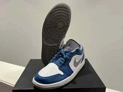 Air Jordan 1 Low True Blue Cement - 553558-412 - Talla 12 Foto 1 de 4