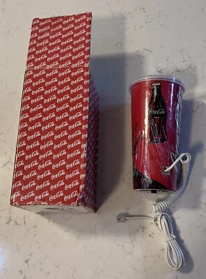 Vintage 1986 Coca-cola Drink Cup Telephone- New In Original Box   (1690) - Image 1 of 4