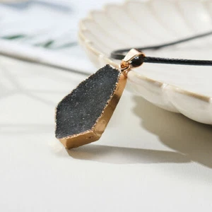 Reiki Healing Stone Crystal Quartz Cluster Necklace Natural Gemstone Pendant - Picture 1 of 11