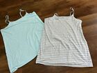 TWO LADIES MULTI PATTERNED SHORT NIGHTIES NIGHTDRESSES UK SIZE 16-18 GREAT COND