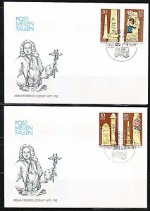 Germany DDR 1984 FDC covers Mi 2853-2856 Sc 2394-2397 Adam Friedrich Zürner - Picture 1 of 1