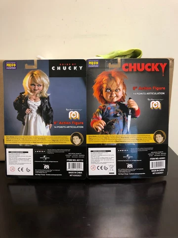 MEGO CHUCKY & TIFFANY ACTION FIGURES 2 PACK EXCLUSIVE WITH COIN - NEW Cover