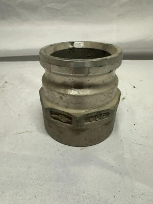 Aluminum Type A Cam and Groove Fuel Fitting, 3" Male Camlock x 3" Female - Image 1 of 4