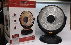 Konwin JHS800H 14” Oscillating Infrared Heater Medium Room Size W/ 2 Hour Timer - Picture 1 of 15