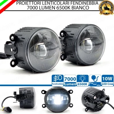 SET PROIETTORI LENTICOLARI LED FENDINEBBIA FORD FUSION DAL 10-2005 FUME' 7000 LM - Immagine 1 di 4