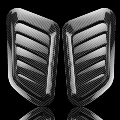 Universal Black Abs Plastic Racing Air Flow Intake Bonnet Vent Turbo Hood Scoop - Image 1 of 4