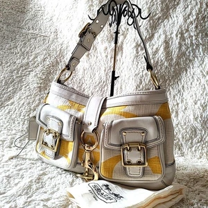 COACH preowned Legacy 65th Y2K Flap Shoulder Bag Signature Turnlock from Japan - Picture 1 of 24