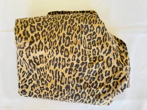 Ralph Lauren Aragon Queen Fitted Sheet Black Brown Leopard Cheetah Print - Picture 1 of 7