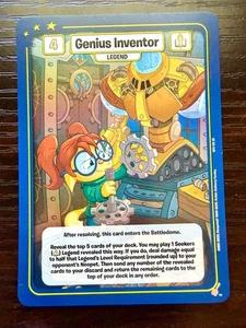 Genius Inventor FOIL WFO-165 SR - Neopets War for the Obelisk Battledome - Picture 1 of 1