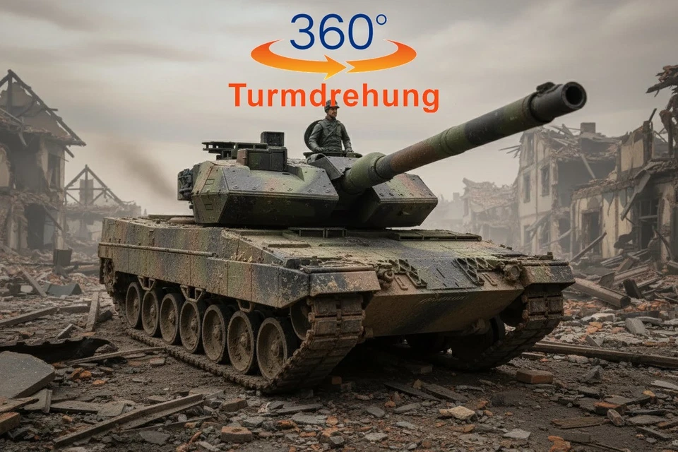 Leopard 2a6 KETTEN und Getriebe Heng Long No. 3889