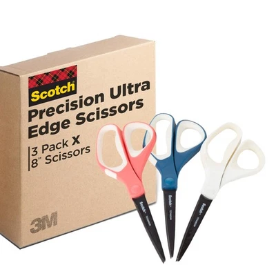 Scotch Brand Precision Ultra Edge Scissors, Left- or Right-Handed, 8 Inch, - Image 1 of 4