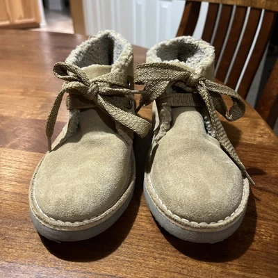 Eric Michael Botas Chukka de Gamuza Tostadas Forradas de Oveja ESPAÑA Para Mujer EE. UU. 8 UE 39 Foto 1 de 4