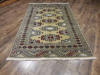 Vintage Turkish Rug,HandMade Anatolian Geometric Tribal Turkish Rug 4.5x7.2 Ft - Image 1 of 4