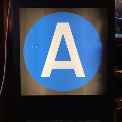 EXCLUSIVE MTA NYC SUBWAY R110B END ROUTE SIGN IN BOX - SEE PHOTOS - Image 1 of 4