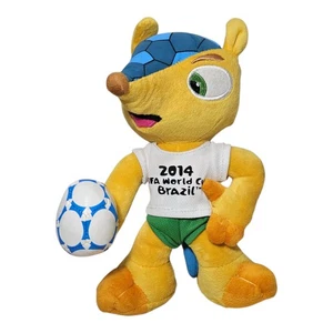 Fifa World Cup Brazil 2014 Official Mascot Soft Plush Toy Flueco Armadillo 9" - Picture 1 of 5