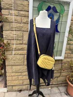 Hamstead bazaar Pinafore/sleeveless Tunic Top Sz 18 Handkerchief Hemline Blue - Image 1 of 4