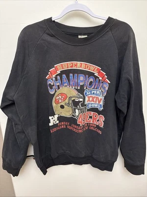 Sudadera del Super Bowl de los San Francisco 49ers ropa deportiva NFL 1990 vintage XL EE. UU. Foto 1 de 4