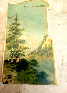 Carta commerciale vittoriana 1800 Au Bon Marche Parigi mercato francese-POP UP CARD-SUISSE - Foto 1 di 3