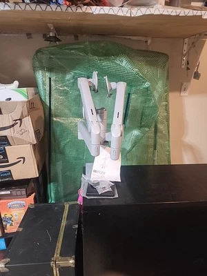 Humanscale M/Flex Monitor Stand with Three Monitor Cradles Silver New Open Box - Image 1 of 4