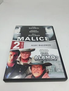 Malice The Alamo Thirteen Days To Glory DVD 2012 MGM VG Alec Baldwin J Arness - Picture 1 of 3