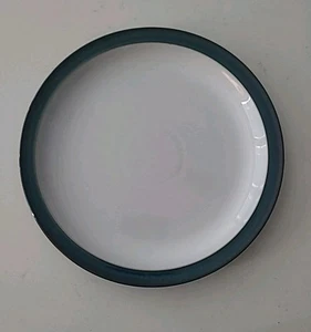Denby Greenwich 10.25” Dinner Plate Green White England Stoneware (GSHF1) - Picture 1 of 7