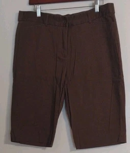 Bermudas de pierna recta marrón oscuro talla 14 Counterparts para mujer - Imagen 1 de 7