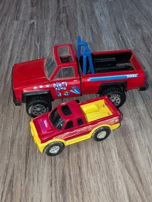 Vintage 1983 Metal Tonka Dirty Demo & Speed Racing Dump Trucks Chevrolet Toys - Image 1 of 4