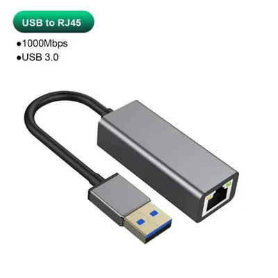 1000Mbps Ethernet Adapter 3.0 USB Type C to RJ45 Network Card Lan Internet Cable - Image 1 of 4