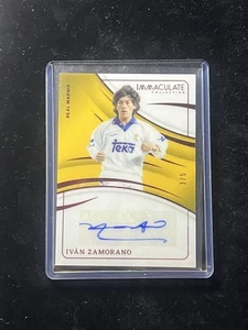 Ivan Zamorano 2024-25 Panini Immaculate Collection Ink Auto Red /5 Real Madrid - Picture 1 of 2